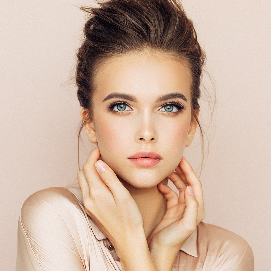 beautiful woman with soft skin